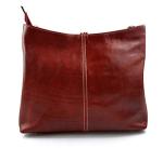 Luxury Women's Leather Handbag - Red Shoulder Bag - Italian Made - Elegant and Stylish Women's Purse