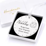 Beecreative Personalised Guinea Pig Memorial Plaque Gift - Guinea Pig Pet Loss - Guinea Pig Remembrance - Any Name Pet Memorial Ceramic Ornament - With Gift Box