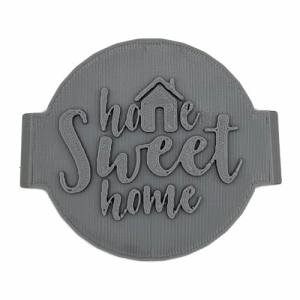 Home Sweet Home Cookie Stamp Fondant Embosser 6cm (2.36 inches) for Baking, Icing, Fondant, Biscuits, Cookie, Cupcake, Decoration - Made in UK - The Cookie Factory