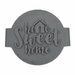 Home Sweet Home Cookie Stamp Fondant Embosser 6cm (2.36 inches) for Baking, Icing, Fondant, Biscuits, Cookie, Cupcake, Decoration - Made in UK - The Cookie Factory