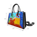 Arte Lisanti Hand-Painted Leather Bag – THE ROOM FAMOUS PAINTING – Handbag, Crossbody, Women’s Crossbody Bag, Gift Idea, Italian Craftsmanship, Made in Italy, Genuine Leather, Tote Bag