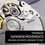 Personalised Mens Wooden Watch – Blue Face Gents Wristwatch, Wedding Day Gift for Groom from Bride, Anniversary Present for Spouse, 50th Birthday Idea for Him, Rustic Natural Wood Timepiece