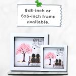 Personalised 60th Wedding Anniversary Pebble Art Picture - Handmade 60th Wedding Anniversary Gifts For Her - Customised Diamond Anniversary Gifts for Couple - Handmade Anniversary Gifts for Parents