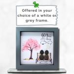 Personalised 60th Wedding Anniversary Pebble Art Picture - Handmade 60th Wedding Anniversary Gifts For Her - Customised Diamond Anniversary Gifts for Couple - Handmade Anniversary Gifts for Parents