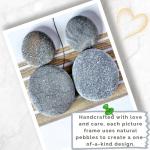 Personalised 60th Wedding Anniversary Pebble Art Picture - Handmade 60th Wedding Anniversary Gifts For Her - Customised Diamond Anniversary Gifts for Couple - Handmade Anniversary Gifts for Parents