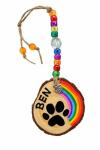 Personalised Pet Memorial Sun Catcher – Hand-Painted Rainbow Bridge Tribute – Pet Loss Sympathy Gift for Dog or Cat – In Memory Keepsake