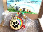 Personalised Pet Memorial Sun Catcher – Hand-Painted Rainbow Bridge Tribute – Pet Loss Sympathy Gift for Dog or Cat – In Memory Keepsake