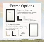 Personalised Home Map Print – Custom Location Art for New Home or Housewarming Gift – First Home Wall Print – A5 A4 A3 – Framed or Unframed (A4-30 x 21cm, Standard Frame)