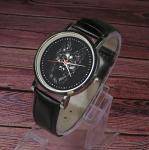 German Shepherd wristwatch design. Stoic dog design, mono chrome line art, nifty watch for any German Shepherd lover or animal lover (Black)