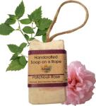 Soap on a Rope - Patchouli Rose - Plastic Free - Vegan - Palm Free Handmade in Devon uk - The Natural Spa Natural soap bar for Men and Women