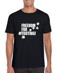 Freedom for Tooting - Mens/Adults Novelty Tshirt - Citizen Smith/Wolfie - Retro/Gift/Party/Fancy Dress