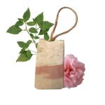 Soap on a Rope - Patchouli Rose - Plastic Free - Vegan - Palm Free Handmade in Devon uk - The Natural Spa Natural soap bar for Men and Women