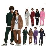 DSFIHJO Hooded Sweatshirt Men Wax Printing Vintage Hoodies Oversized Loose Zipper Water Washed Plush(Black,S)