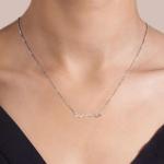 Aliyoham Mama Necklace for Women, Silver Plated Letter Pendant, Thoughtful Gift for Mum for Christmas, Mother's Day and Birthday