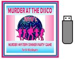 Murder at the Disco | Host a 1970's Murder Mystery Dinner Party Game for 8-10 players | Supplied on a USB memory stick | Prints everything to host a murder mystery game event