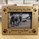 RED OCEAN Personalised Pet Memorial Photo Frame Wooden 7x5 Memorial Gift For Pet Dog Cat Family Keepsake