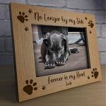 RED OCEAN Personalised Pet Memorial Photo Frame Wooden 7x5 Memorial Gift For Pet Dog Cat Family Keepsake