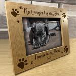 RED OCEAN Personalised Pet Memorial Photo Frame Wooden 7x5 Memorial Gift For Pet Dog Cat Family Keepsake