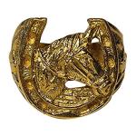 Men's Highly Polished Horse shoe Cast in 9ct Solid Gold Fully Stamped 16.5 gram 20 x 18 mm Any Size