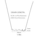 Aliyoham Mama Necklace for Women, Silver Plated Letter Pendant, Thoughtful Gift for Mum for Christmas, Mother's Day and Birthday