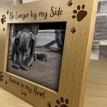 RED OCEAN Personalised Pet Memorial Photo Frame Wooden 7x5 Memorial Gift For Pet Dog Cat Family Keepsake