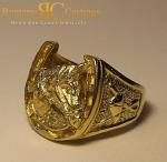 Men's Highly Polished Horse shoe Cast in 9ct Solid Gold Fully Stamped 16.5 gram 20 x 18 mm Any Size