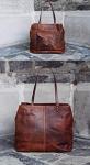 Handmade Womens Leather Handbag Shoulder bag large tote (matching wallet available to purchase)