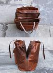 Handmade Womens Leather Handbag Shoulder bag large tote (matching wallet available to purchase)