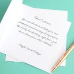 Personalised Birthday Card with Name - Handmade Colourful Love Heart Card for Her – Wife, Daughter