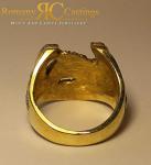 Men's Highly Polished Horse shoe Cast in 9ct Solid Gold Fully Stamped 16.5 gram 20 x 18 mm Any Size