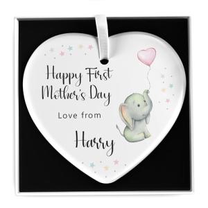 Beecreative First Mothers Day Gifts, Personalised 1st Mothers Day Gifts for Mummy Nanny Nanna Granny Grandma Nan, Mothers Day From Daughter Son, With Gift Box