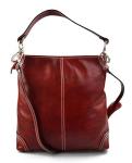 Leather Women's Handbag - Elegant Shoulder Bag with Premium Italian Leather and Durable Construction - made in Italy - red