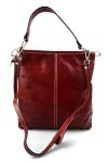 Leather Women's Handbag - Elegant Shoulder Bag with Premium Italian Leather and Durable Construction - made in Italy - red