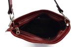Leather Women's Handbag - Elegant Shoulder Bag with Premium Italian Leather and Durable Construction - made in Italy - red