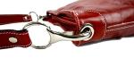 Leather Women's Handbag - Elegant Shoulder Bag with Premium Italian Leather and Durable Construction - made in Italy - red