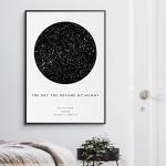 The Day You Became My Mummy Star Map Print - Gift for Mum Birthday/Mother's Day