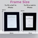 Dog Memorial Gift, Pet Remembrance Picture Frame, Personalised Dog Memorial Photo Frame Gift Keepsake Paw Print in Heart 6X4 OR 7X5 (Black)