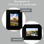 Dog Memorial Gift, Pet Remembrance Picture Frame, Personalised Dog Memorial Photo Frame Gift Keepsake Paw Print in Heart 6X4 OR 7X5 (Black)