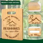Home Sweet Home Engraved Cutting Board with Juice Groove Housewarming Gifts New Home Cutting Board Gift Idea Closing Gifts (New Beginnings)