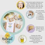 the Natural Spa Face Wash Bar Sampler Box, Includes 4 Handcrafted Vegan Face Soap Bars, Unique Beauty Gifts Sets for Women, Gift-Ready Skin Care Bars in Letterbox Packaging, Box of 4 15g bars