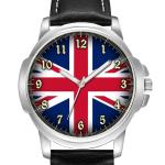 UNION JACK UK UNITED KINGDOM FLAG CUSTOMIZED MEN'S GENTS WRIST WATCH BIRTHDAY FATHER'S DAY BEST GIFT ENGRAVED
