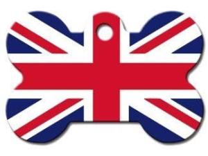 Union Jack Pet ID Tag