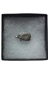 Pewter Hedgehog Brooch Pin Badge, An Ideal Stocking Filler, Designed and Handmade in Scotland by SJH Designs