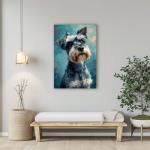 Miniature Schnauzer Painted Illustration - Art Print for Dog Lovers, Canine Portrait, Pet Art, Schnauzer Collectible, Home Decor