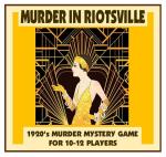 Murder in Riotsville | Host a 1920's Murder Mystery Dinner Party Game for 10-12 players | Supplied on a USB memory stick | Prints everything to host a murder mystery game event