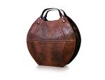 KALATING Handmade Womens Leather Handbag Tote Shoulder Bag Ladies Hand bag Medium Brown
