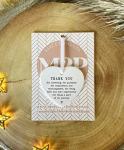Thank You Ceramic Heart Keepsake – Appreciation Gift – Hanging Ornament with Ribbon – 8cm x 7cm (Thank you 1)