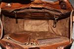 KALATING Handmade Womens Leather Handbag Tote Shoulder Bag Ladies Hand bag Medium Brown
