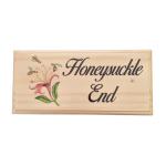 Personalised Honeysuckle Cottage House Name Sign, Honeysuckle Garden Plaque