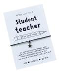 Student teacher gift | Student teacher wish bracelet | Gift for Trainee teacher present